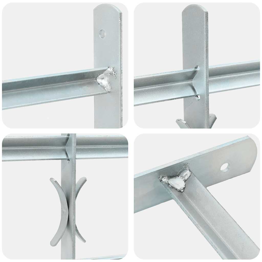 Fenstergitter Verstellbar mit 3 Querstäben 700-1050 mm
