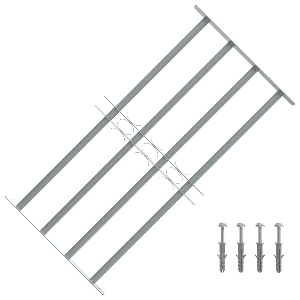 Fenstergitter Verstellbar mit 4 Querstäben 700-1050 mm