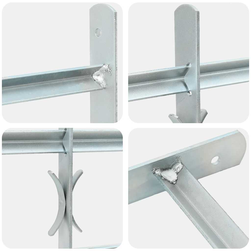 Fenstergitter Verstellbar mit 4 Querstäben 700-1050 mm