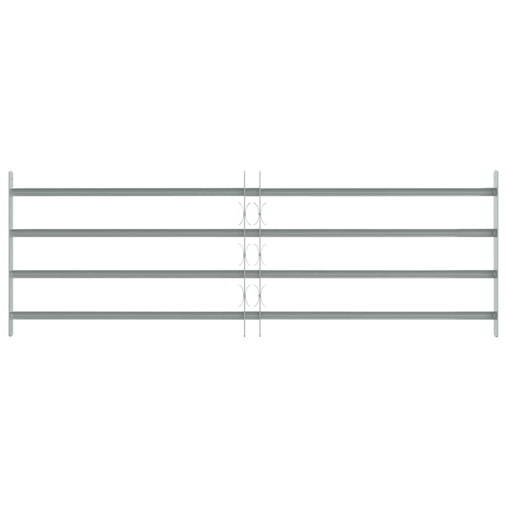 Fenstergitter Verstellbar mit 4 Querstäben 1000-1500 mm