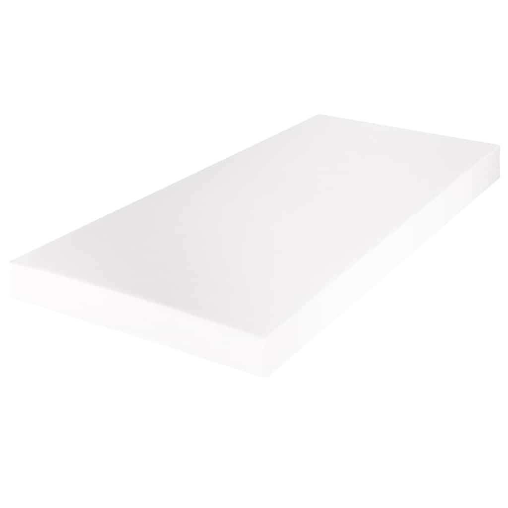 Bett mit Matratze Schwarz Metall 180×200 cm