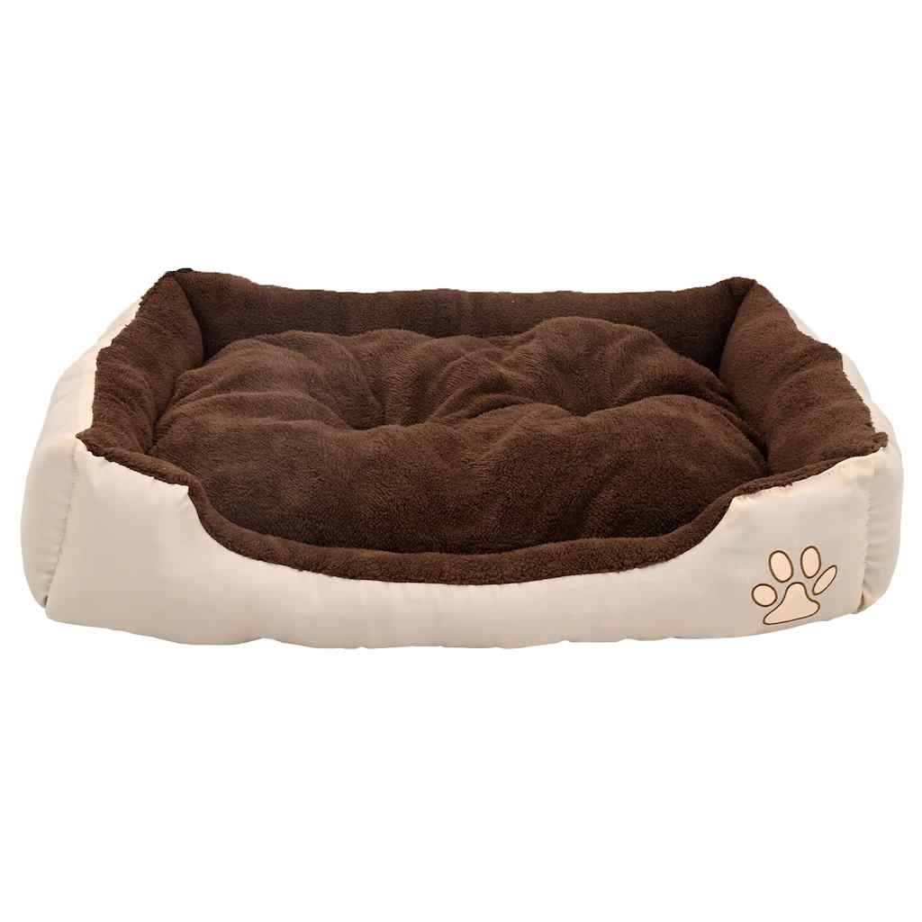 Warmes Hundebett mit Polsterkissen XL