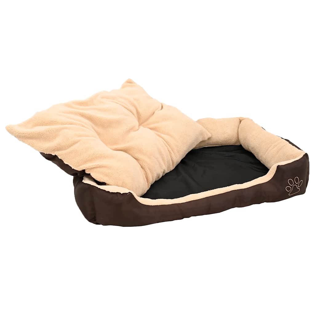 Warmes Hundebett mit Polsterkissen M