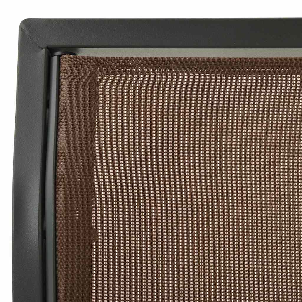 Hollywoodschaukel mit Dach Kaffeebraun