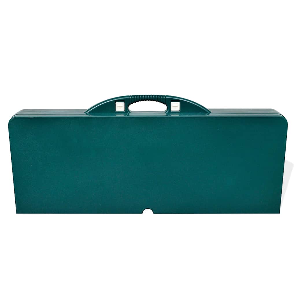 Campingtisch mit 4 Hockern Klappbar Aluminium Extra Leicht Grün