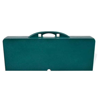 Campingtisch mit 4 Hockern Klappbar Aluminium Extra Leicht Grün