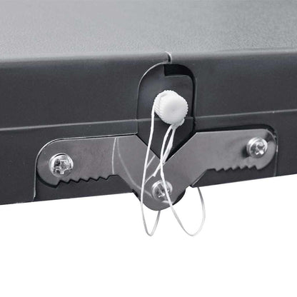 Campingtisch mit 4 Hockern Klappbar Aluminium Extra Leicht Grau