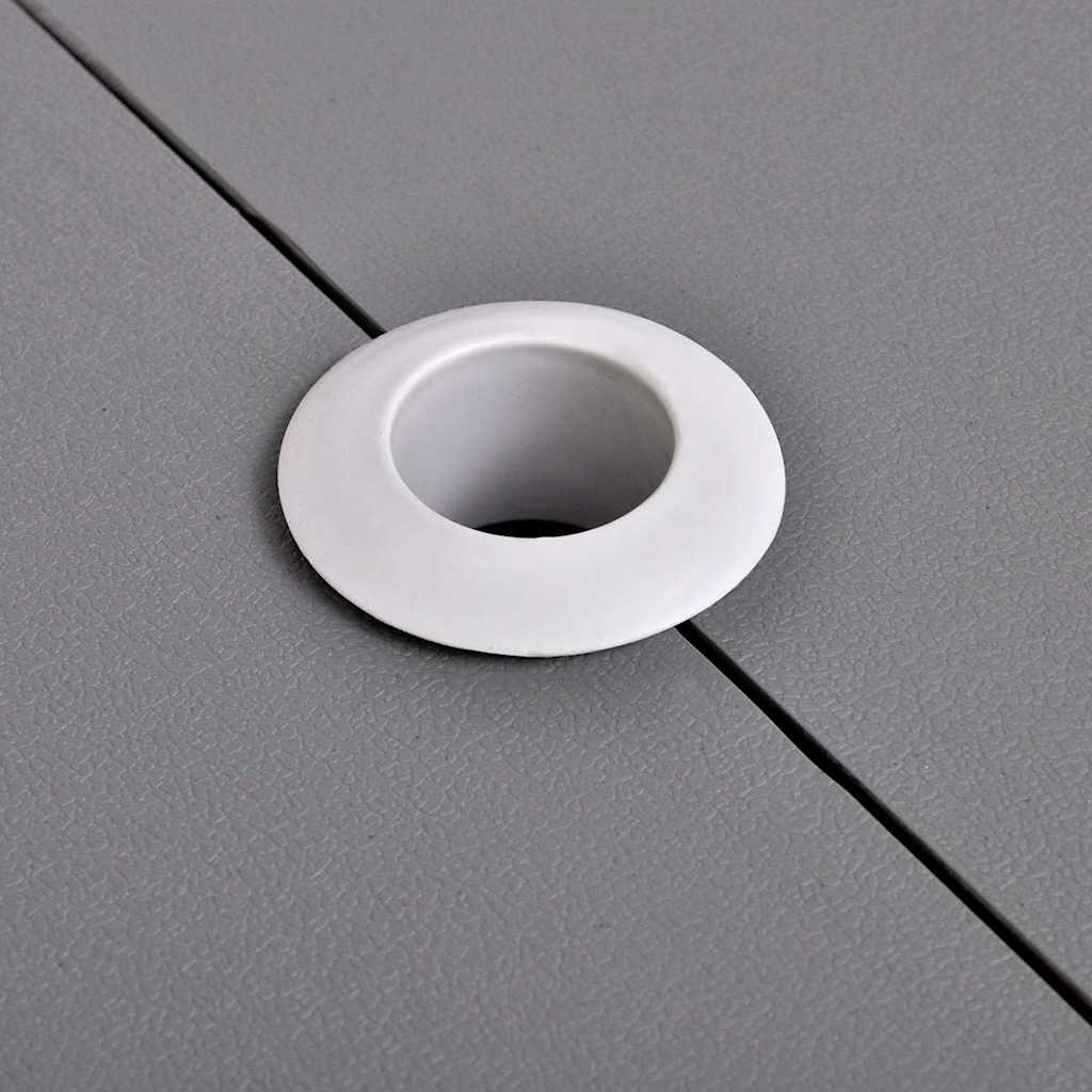 Campingtisch mit 4 Hockern Klappbar Aluminium Extra Leicht Grau
