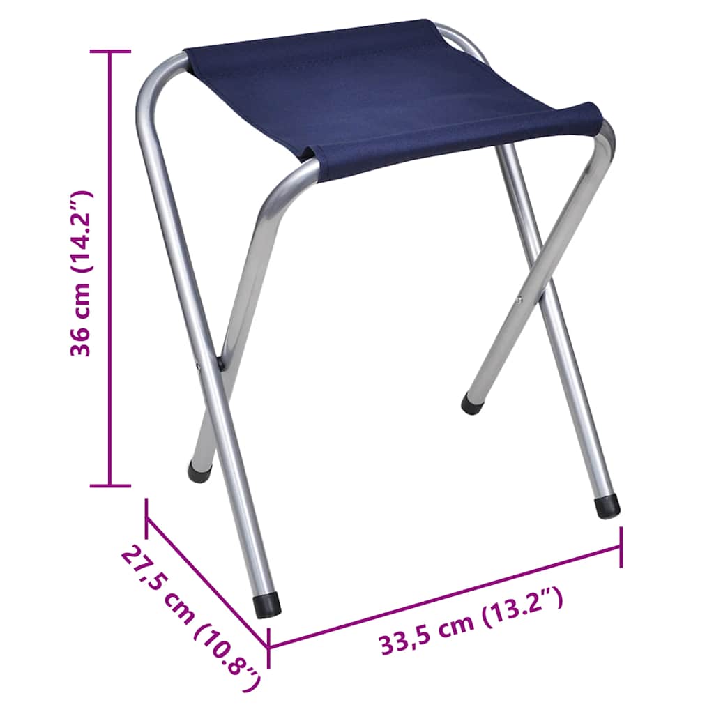 Klappbarer Campingtisch mit 4 Hocker Höhenverstellbar 180x60 cm