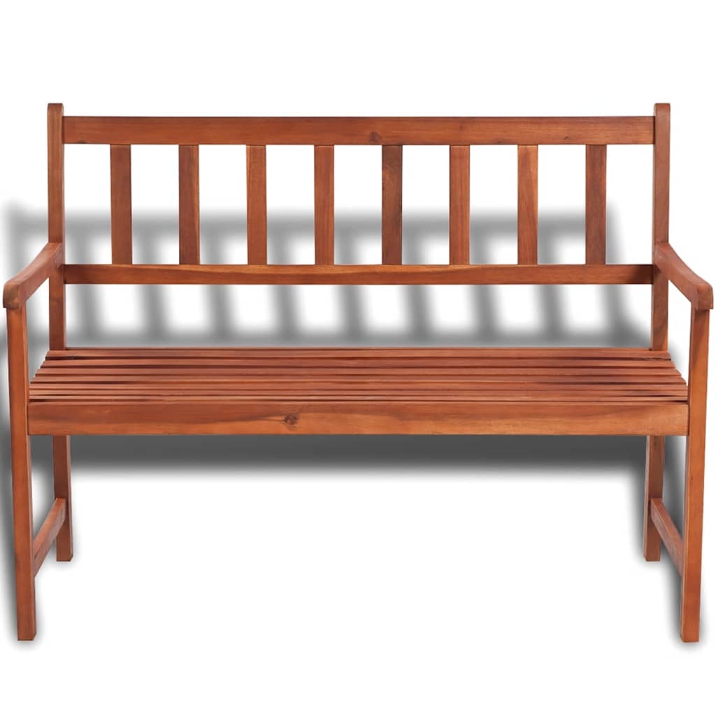 Gartenbank 120 cm Massivholz Akazie