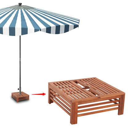 Sonnenschirmständer-Verkleidung aus Holz