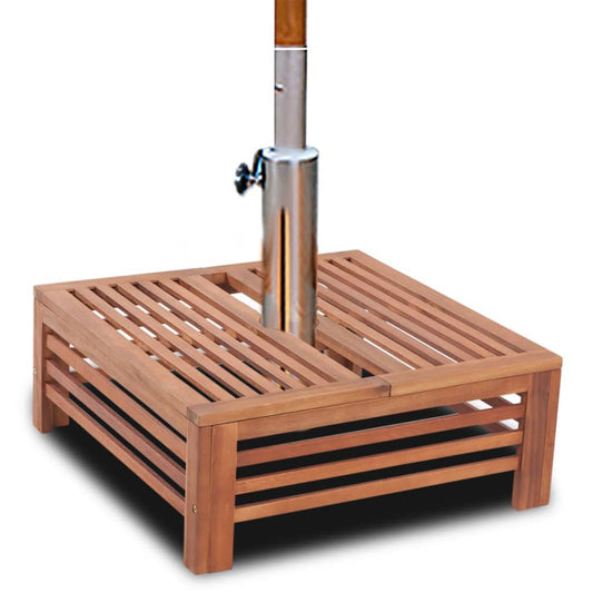 Wooden parasol base cover