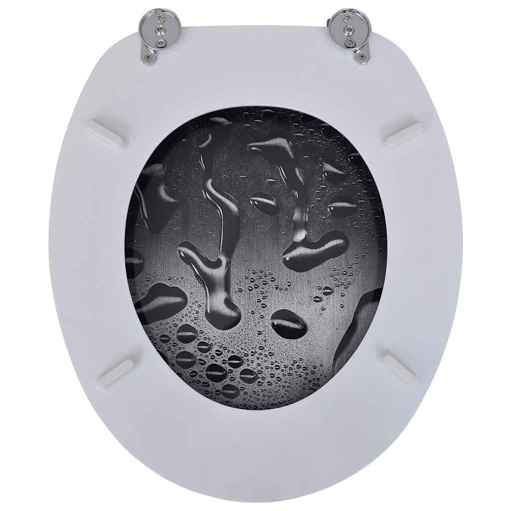 Toilettensitz WC-Sitz MDF Wassertropfen Design