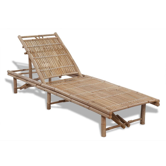 Bamboo sun lounger