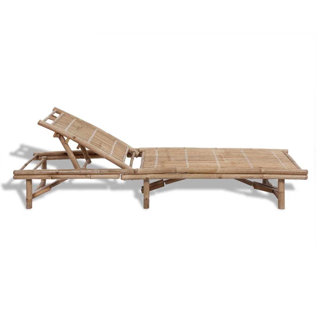 Bamboo sun lounger