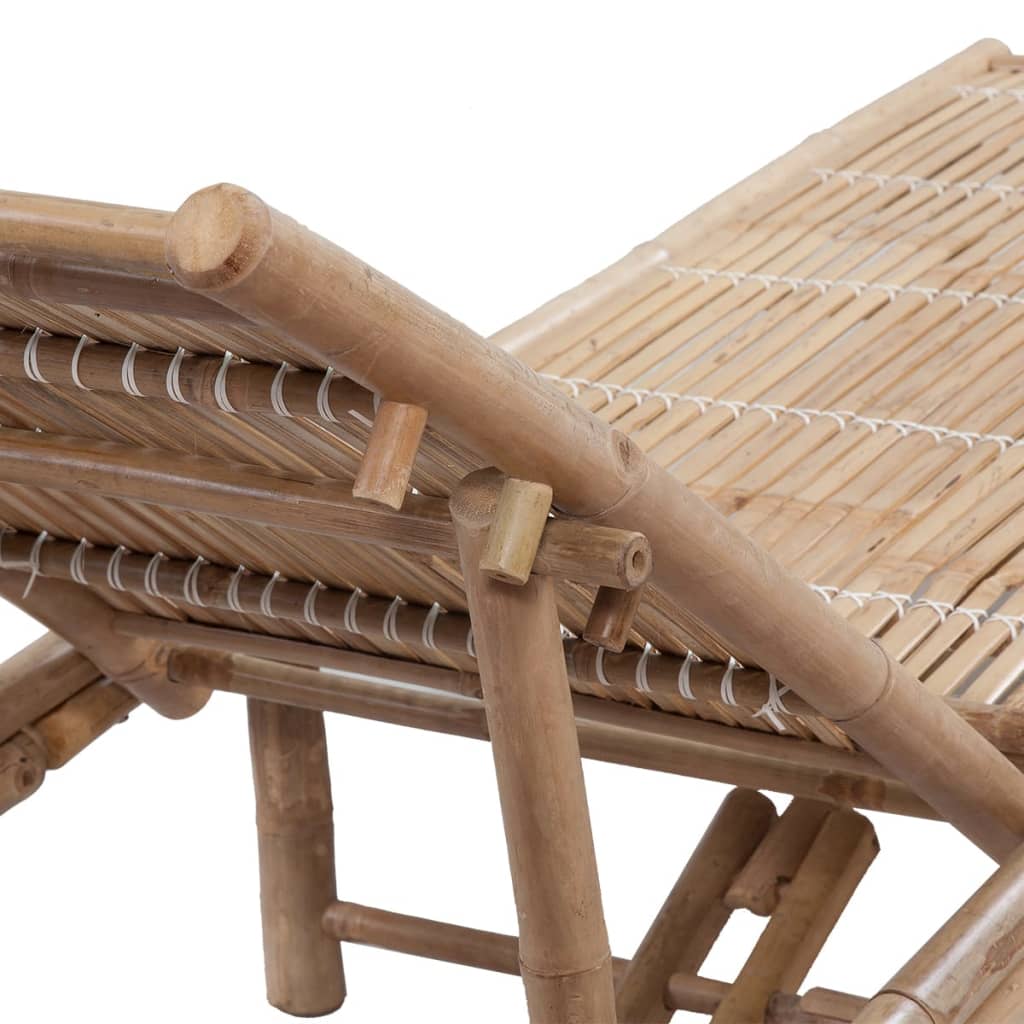 Bamboo sun lounger