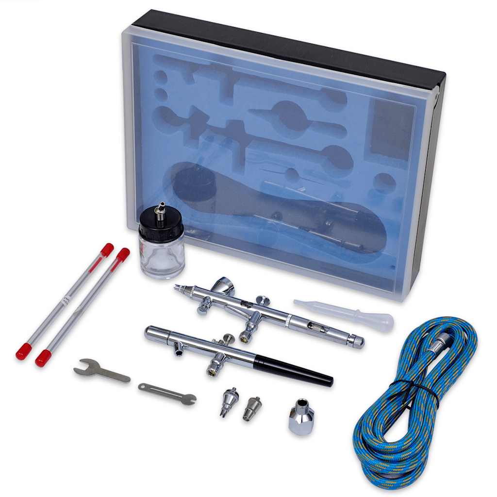 Airbrush-Set mit 2 Pistolen