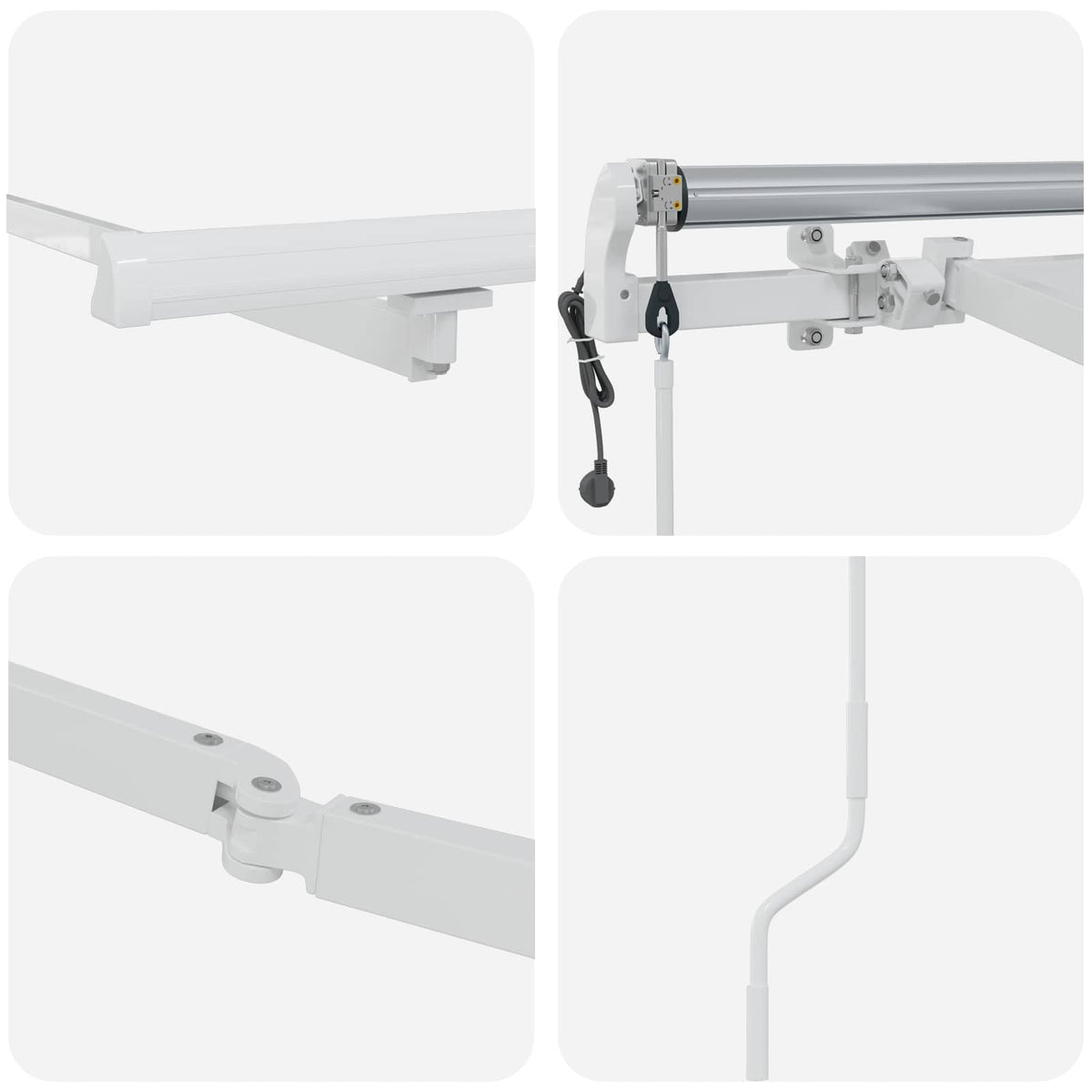 Markisenrahmen 4x3 m Automatischer Rückzug Aluminium