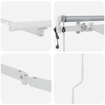 Markisenrahmen 4x3 m Automatischer Rückzug Aluminium