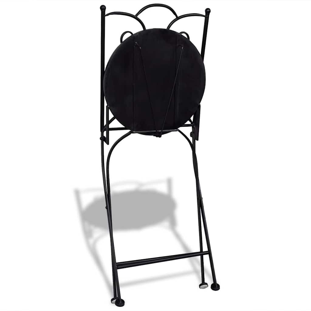 Klappstühle, 2 Stück, Keramik, Terrakotta