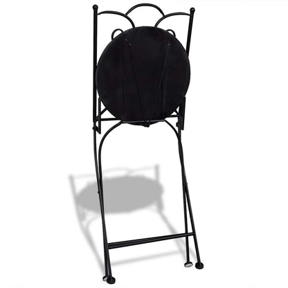 Klappstühle, 2 Stück, Keramik, Terrakotta