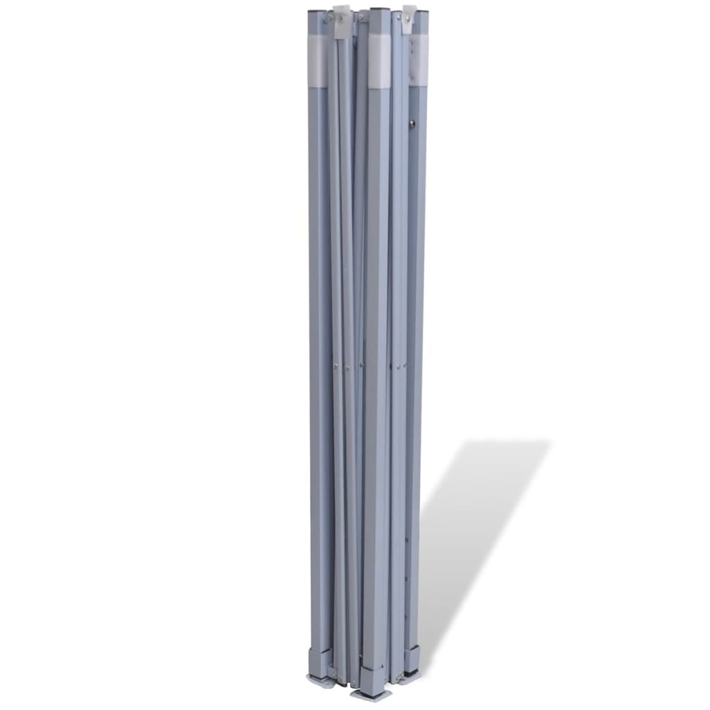 Auvent de tente de fête pliable 3 x 3 m blanc crème