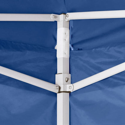 Faltzelt 3x3 m Blau 4 Seitenwände