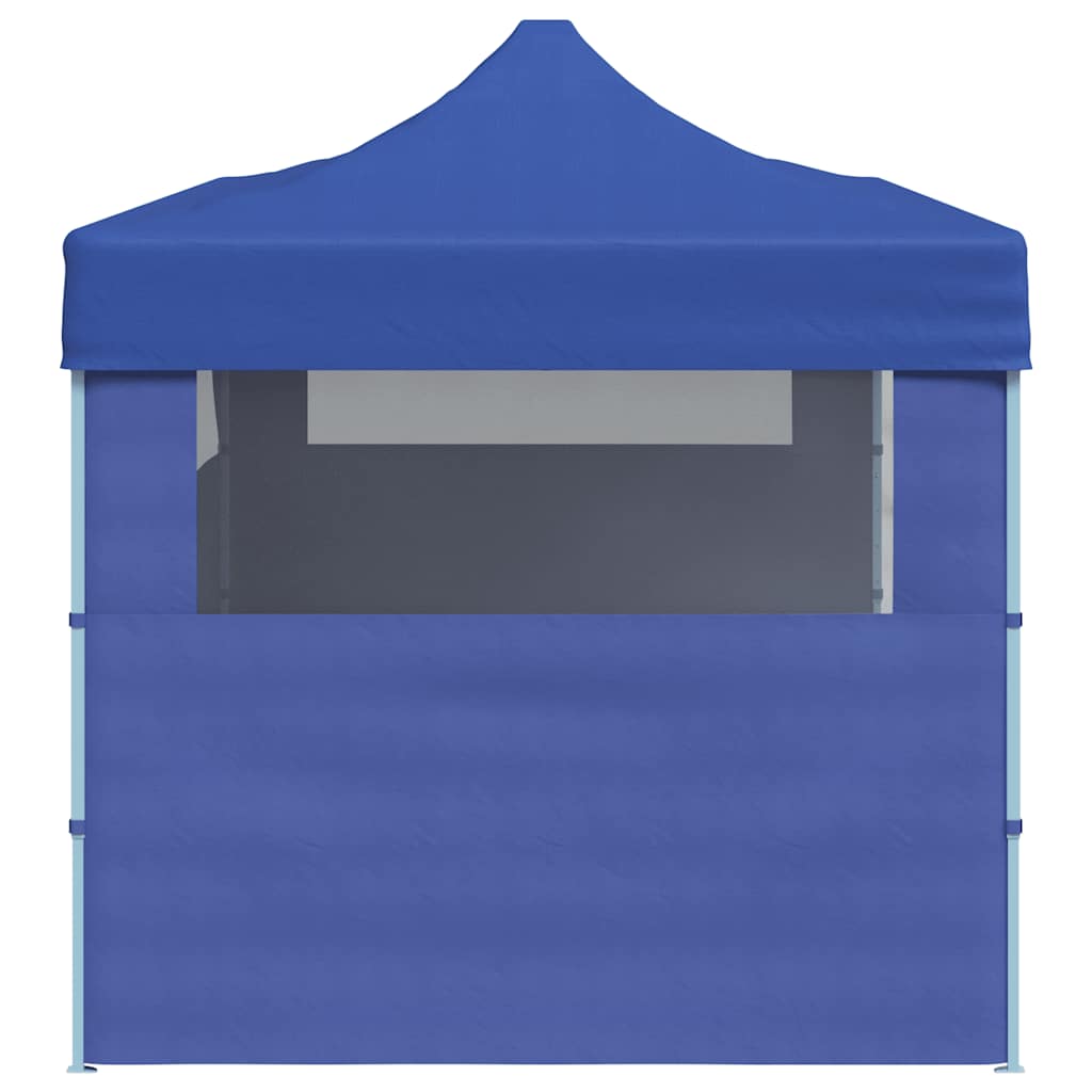 Tente de fête pop-up pliable bleue 3×6 m