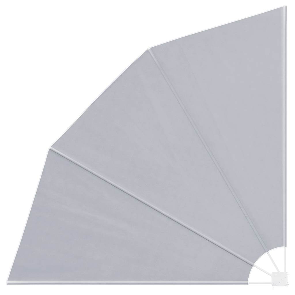 Faltbarer Balkonfächer Grau 210×210 cm