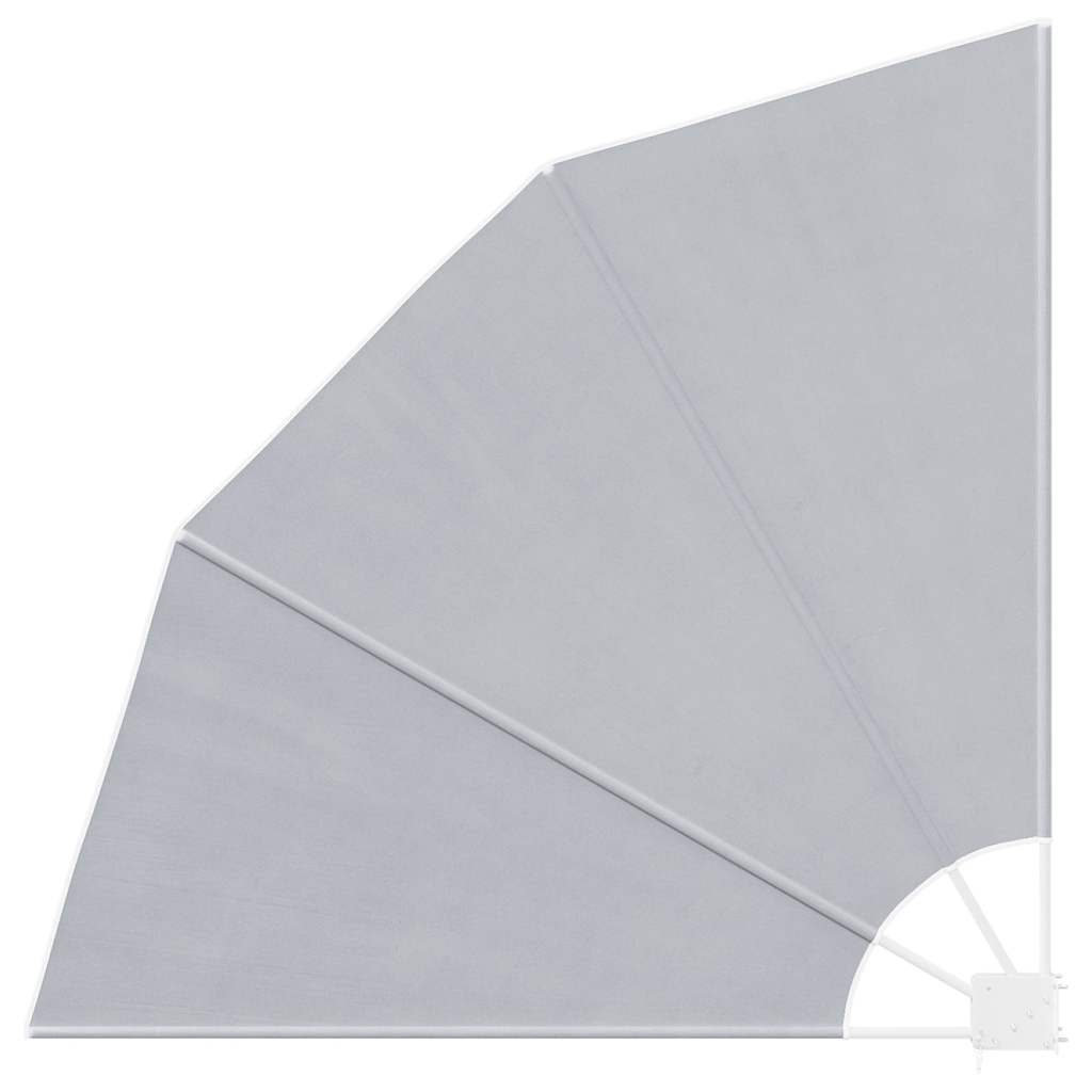Faltbarer Balkonfächer Grau 140×140 cm
