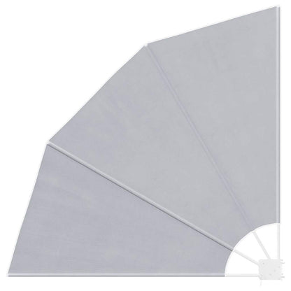 Faltbarer Balkonfächer Grau 140×140 cm