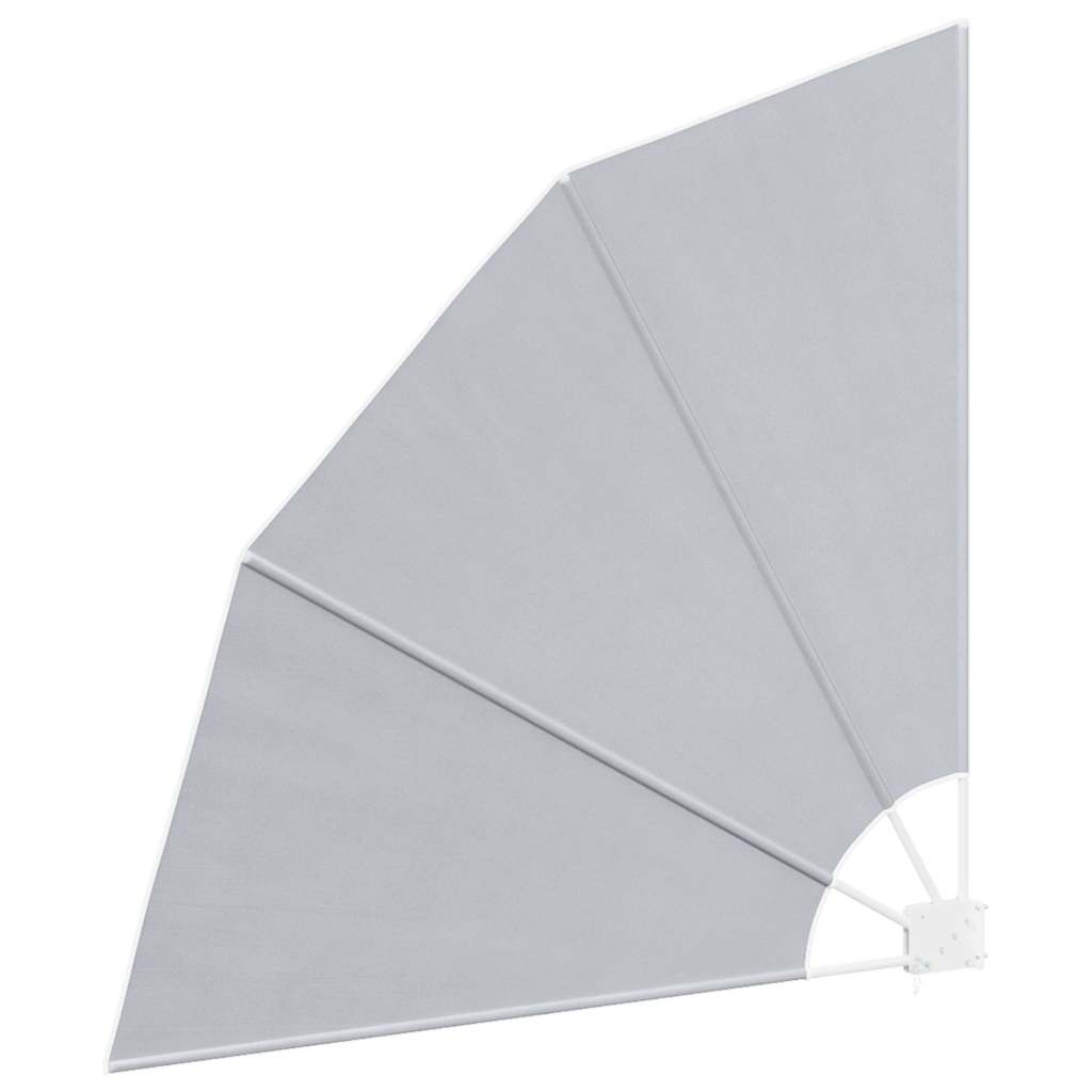 Faltbarer Balkonfächer Grau 140×140 cm