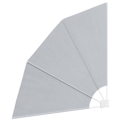 Faltbarer Balkonfächer Grau 140×140 cm