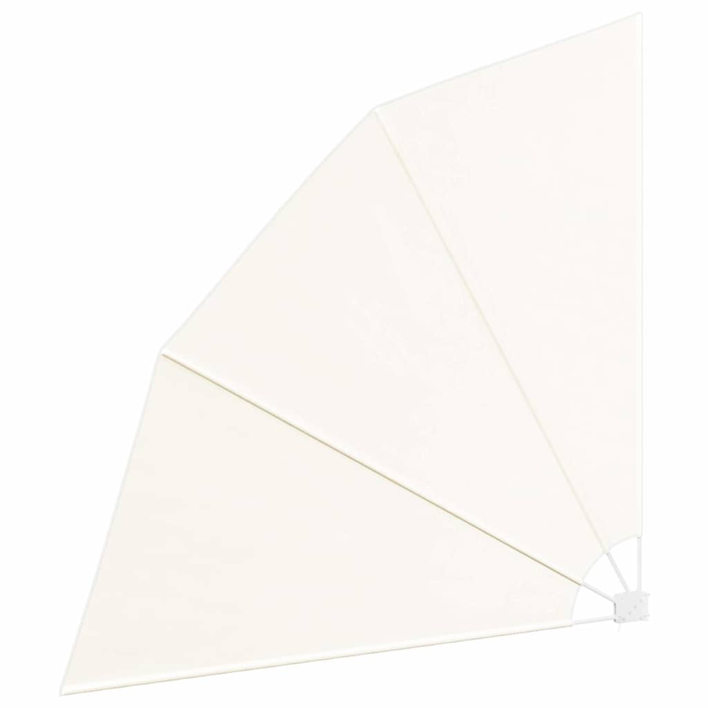Faltbarer Balkonfächer Creme 210×210 cm