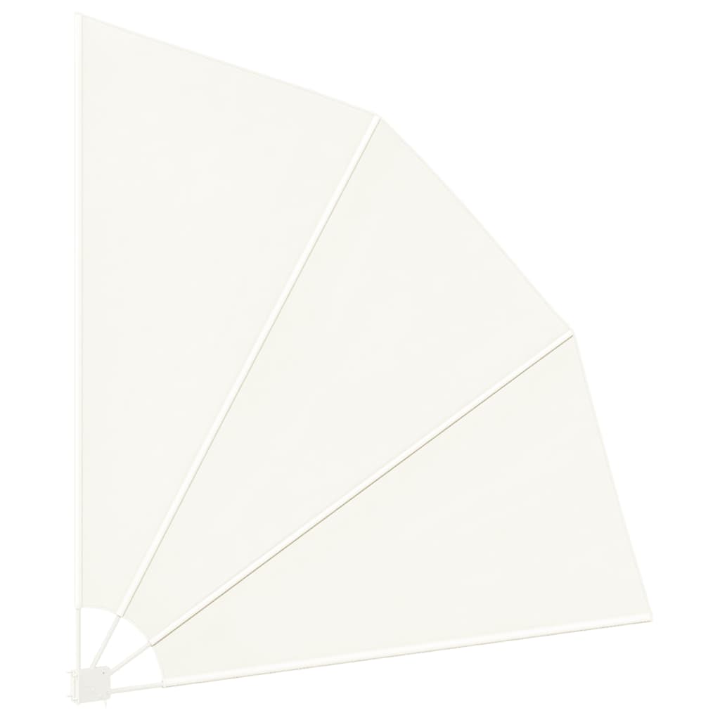 Faltbarer Balkonfächer Creme 210×210 cm