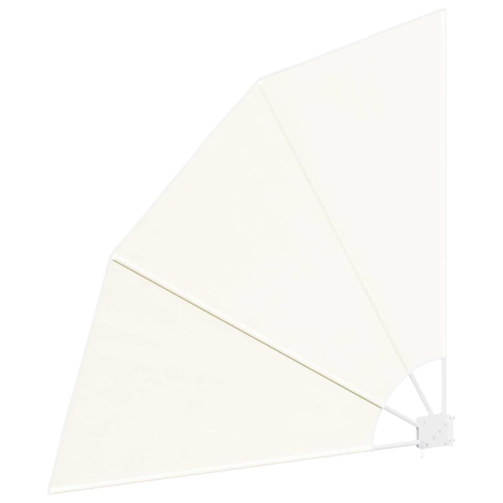 Faltbarer Balkonfächer Creme 140×140 cm