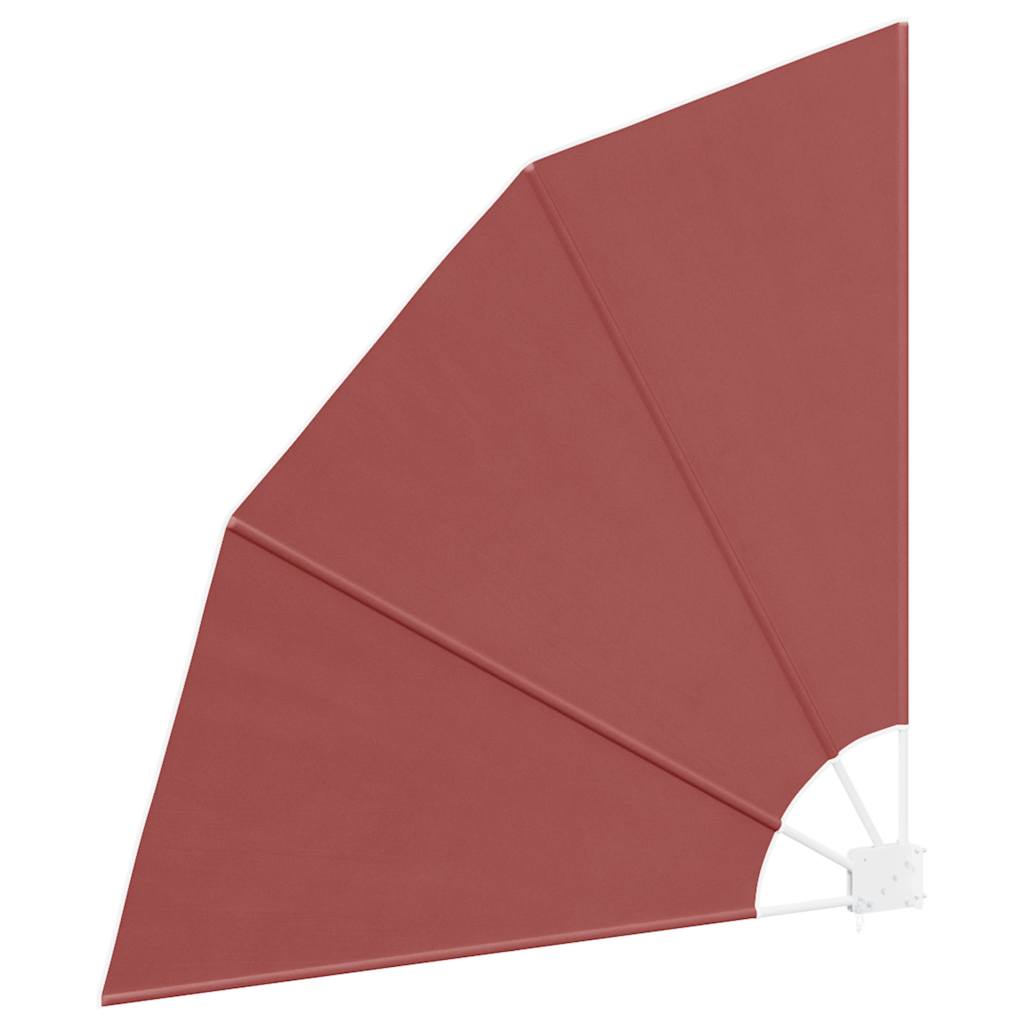 Faltbarer Balkonfächer Terracotta-Rot 140×140 cm