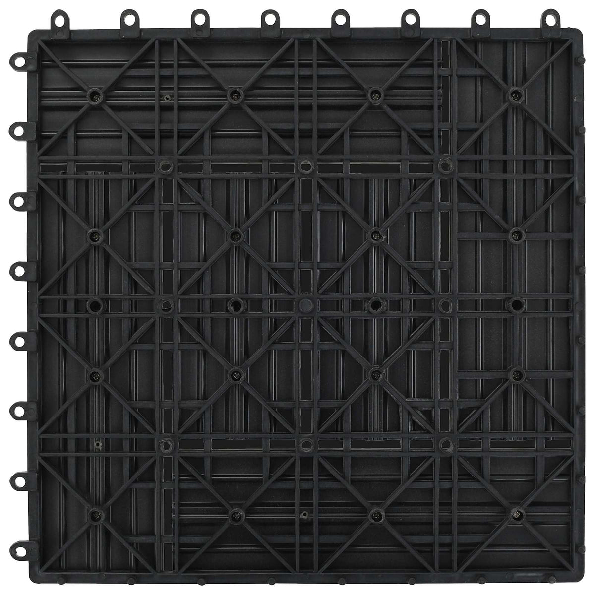 Terrassenfliese 11 stk. Grau 30 x 30 cm WPC