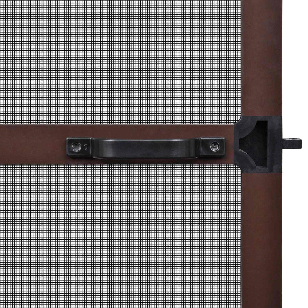 Schwenk-Insektenscreen Braun und Schwarz 120 x 240 cm