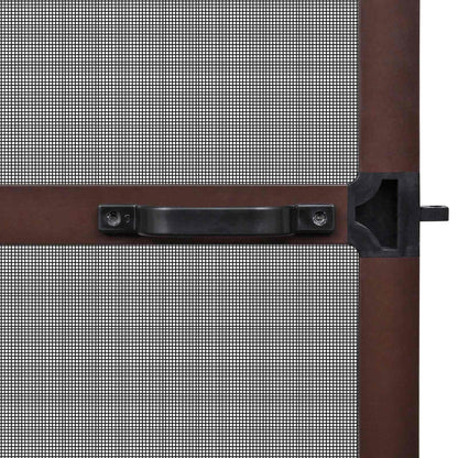 Schwenk-Insektenscreen Braun und Schwarz 120 x 240 cm
