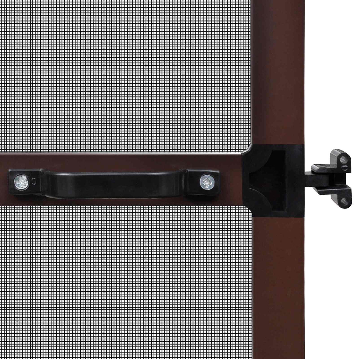 Schwenk-Insektenscreen Braun und Schwarz 120 x 240 cm