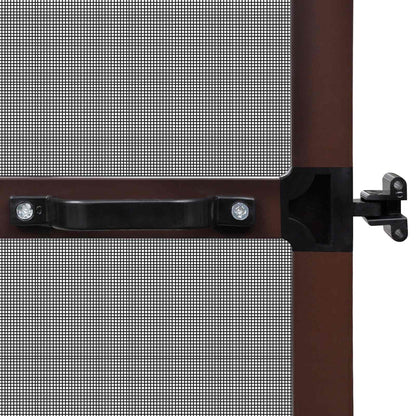 Schwenk-Insektenscreen Braun und Schwarz 120 x 240 cm