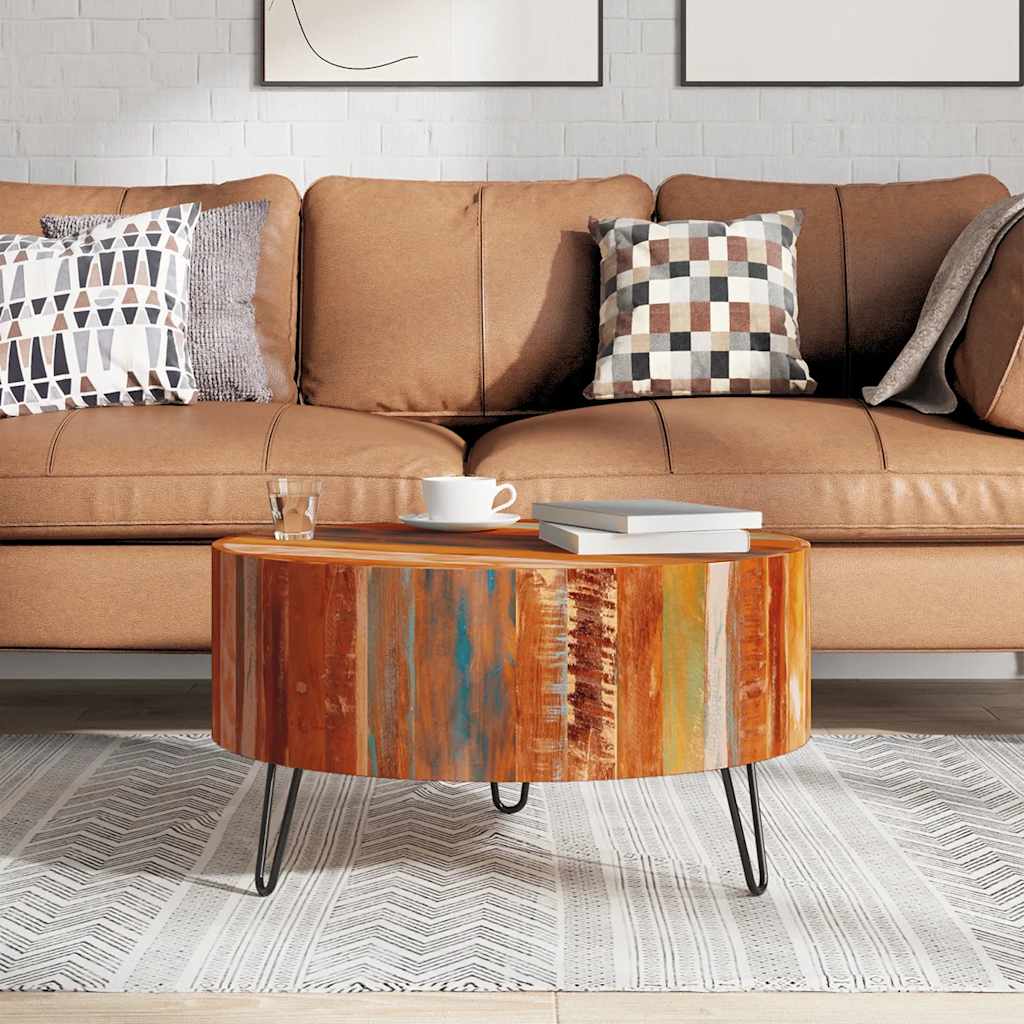 Couchtisch Altholz Massiv Rund