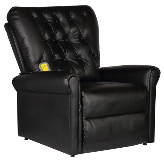 Massagesessel Schwarz Kunstleder