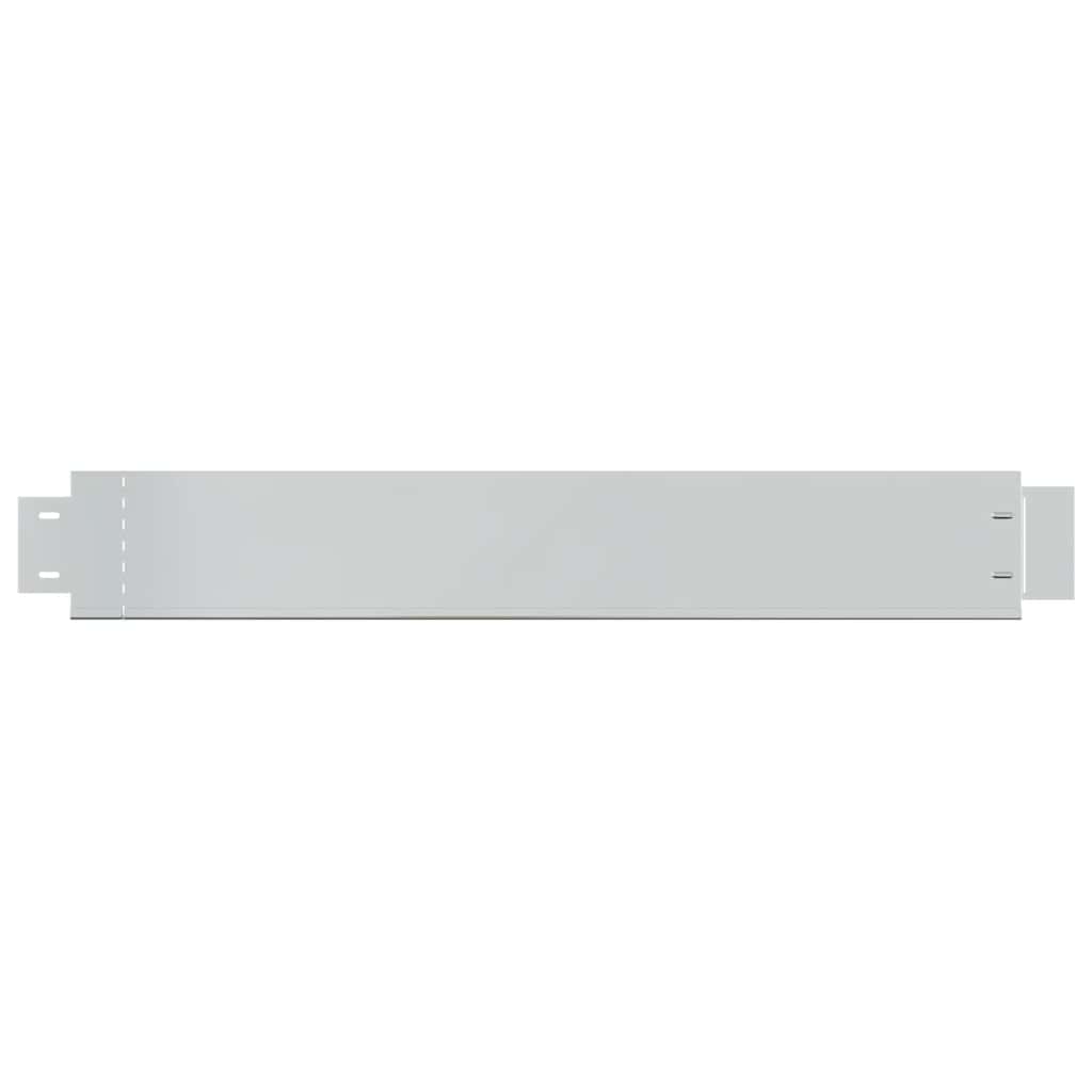 Flexible Rasenkante 10-er Set Verzinkter Stahl 100x14 cm