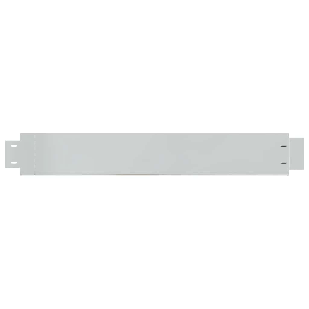 Flexible Rasenkante 15-er Set Verzinkter Stahl 100x14 cm