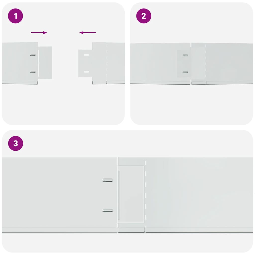 Flexible Rasenkante 20-er Set Verzinkter Stahl 100x14 cm