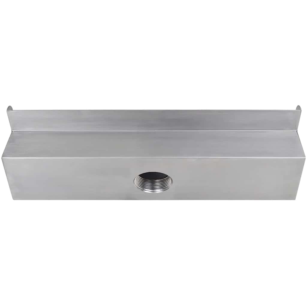 Pool-Wasserfall Fontäne Rechteckig Edelstahl 45 cm
