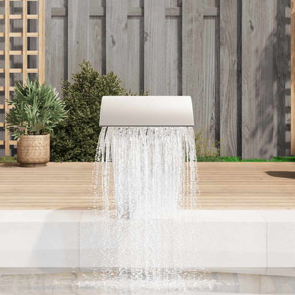 Garten-Wasserfall Pool-Fontäne Edelstahl 45x30x60 cm