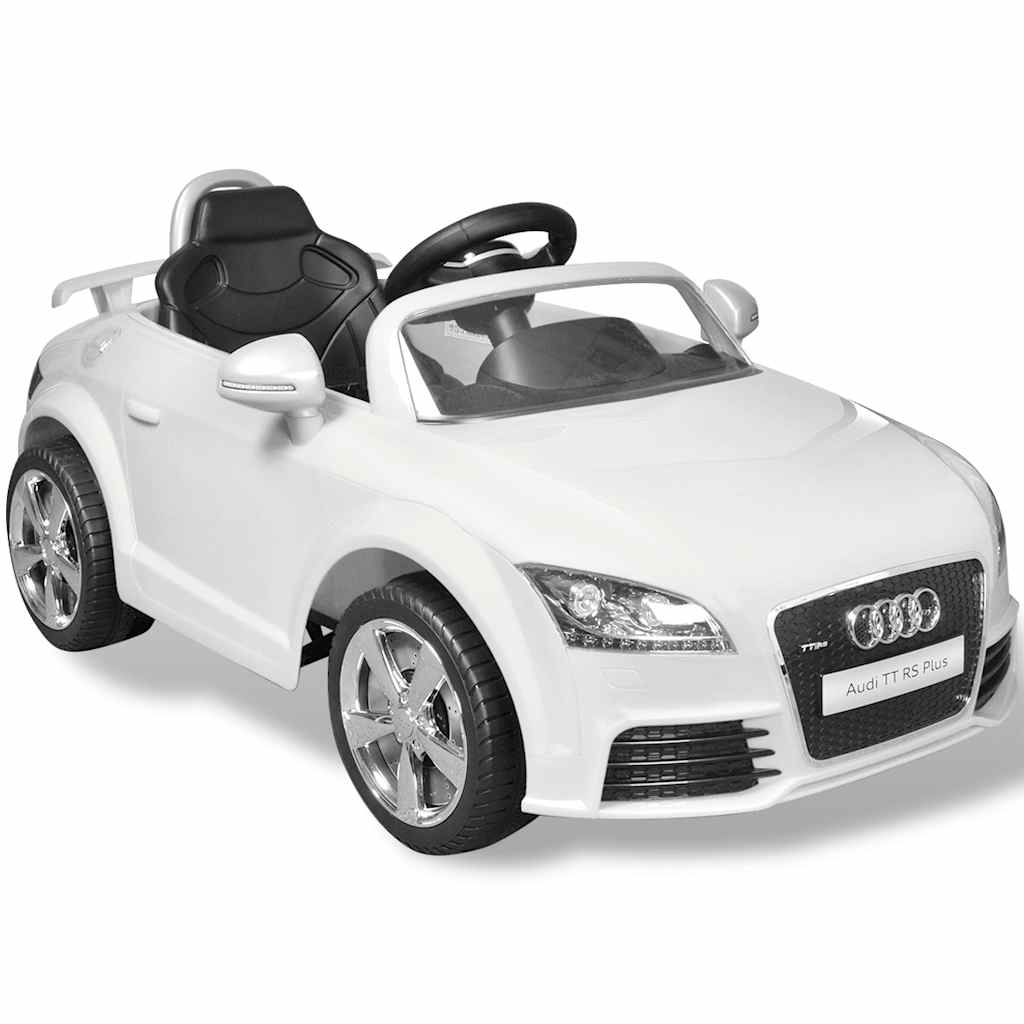 Audi TT RS Aufsitzauto für Kinder mit Fernsteuerung Weiß